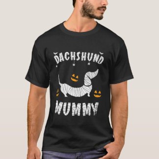 Camiseta Dachshund Salsicha Múmia Cachorro Engraçado Hallow