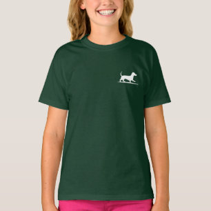 Camiseta Dachshund Silhouette - Cão Andando Vintage