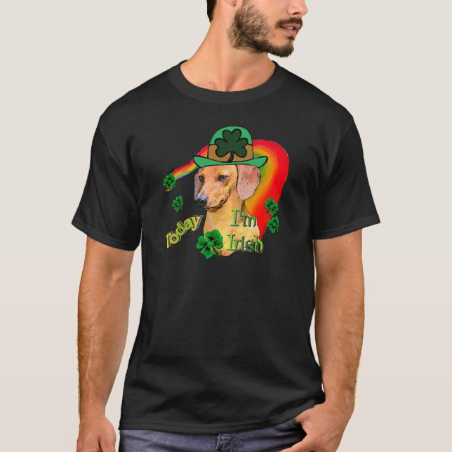 Camiseta Dachshund St Patricks (Frente)