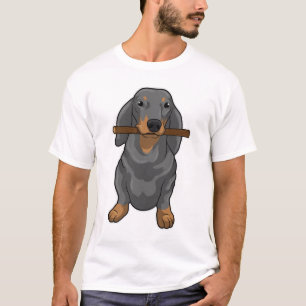 Camiseta Dachshund Stick