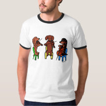 Dachshund String Trio Musicians Tshirt