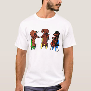 Camiseta Dachshund String Trio Musicians Tshirt