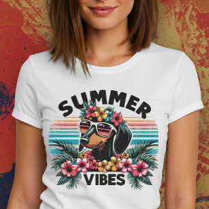 Camiseta Dachshund Summer Vibes