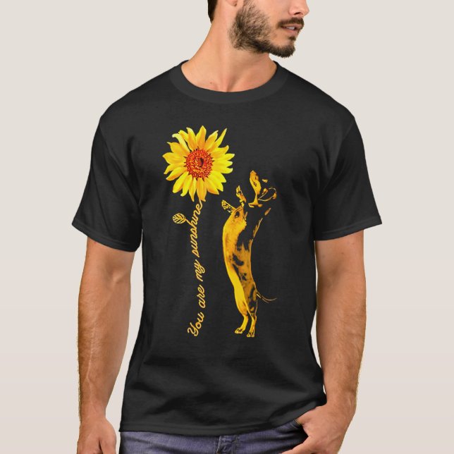 Camiseta Dachshund Sunshine Funny For Man Woman (Frente)