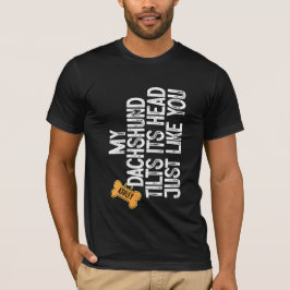 Camiseta Dachshund Tlits cabeça como seu cão