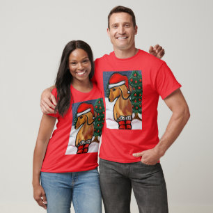 Camiseta Dachshund Vermelho