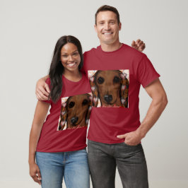 Camiseta Dachshund Vermelho  