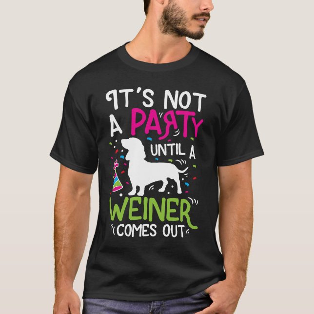 Camiseta Dachshund Weiner Cachorro Engraçado (Frente)