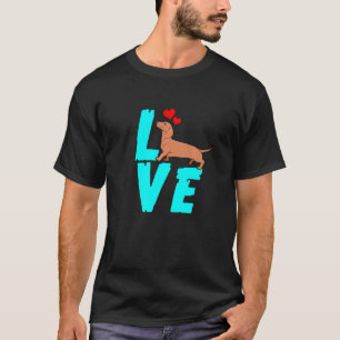 Camiseta Dachshund Weiner Cachorro Eu Adoro Doxo