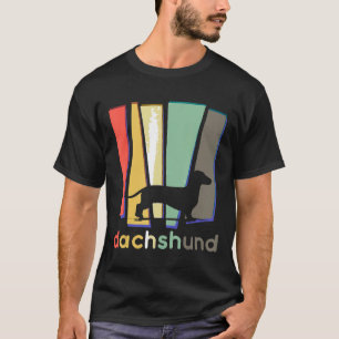 Camiseta Dachshund Weiner Cachorro Vintage Retrô Pai Mãe Pr