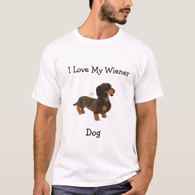 Camiseta Dachshund Weiner Dog T-Shirt (Frente)