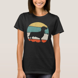 Camiseta Dachshund Wiener Cute Dog Puppy Owner Retro