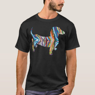 Camiseta Dachshund - Zbra psicadélico Doxie