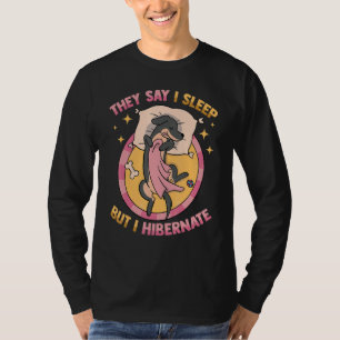 Camiseta Dachsund Dizem Que Dormo, Mas Hiberno Cão