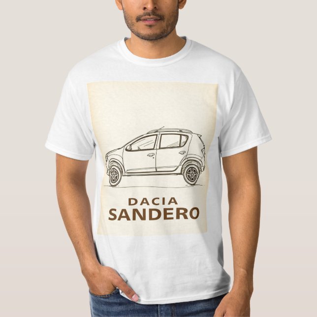 Camiseta Dacia Sandero: Simple, Smart, and Stylish (Frente)