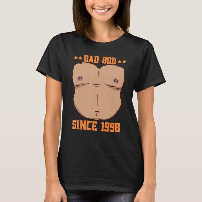 Camiseta Dad Bod Since 1998 Father s Day Beer Belly (Frente)