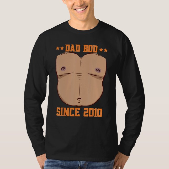 Camiseta Dad Bod Since 2010 Father s Day Beer Belly (Frente)