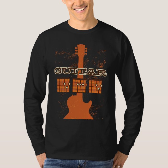 Camiseta Dad Chords Musician   guitarist dad daddy Chord fa (Frente)