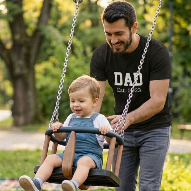 Camiseta Dad Established Bold White Black (Criador carregado)