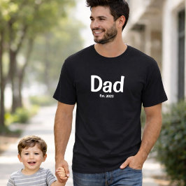 Camiseta Dad Established White Script T-Shirt