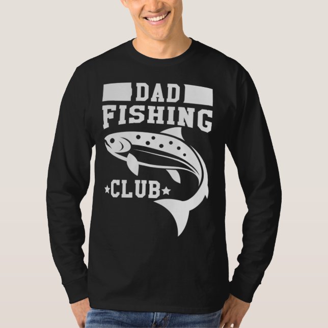 Camiseta Dad Fishing Club Fishing Buddy Fisherman Fish Catc (Frente)