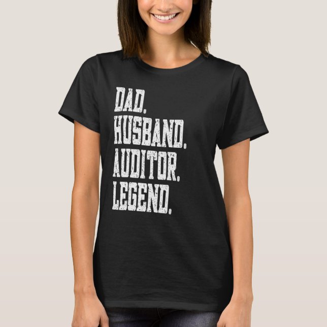 Camiseta Dad Husband Auditor Legend (Frente)