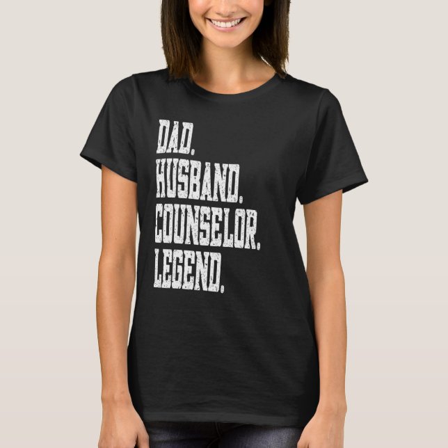 Camiseta Dad Husband Counselor Legend (Frente)