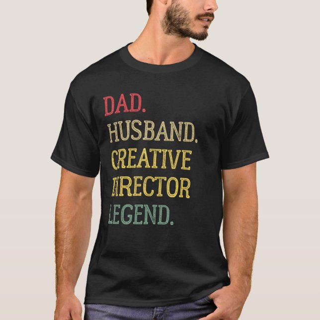 Camiseta Dad Husband Creative Director Legend Creative Dire (Frente)