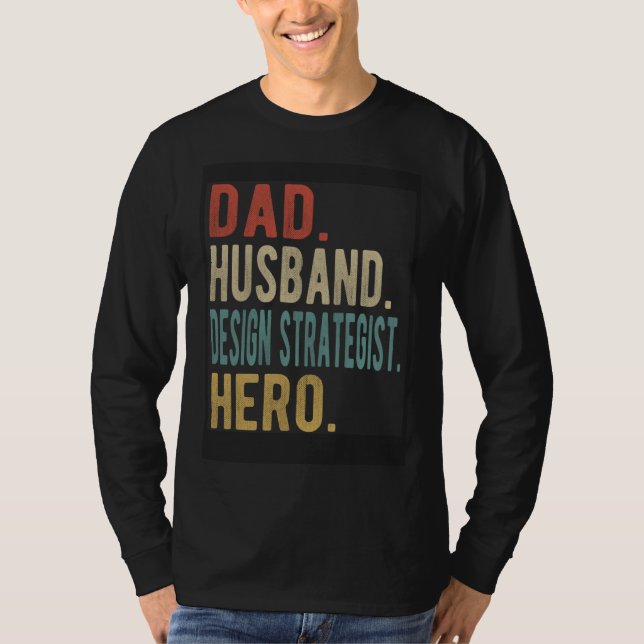 Camiseta Dad Husband Strategist Hero (Frente)