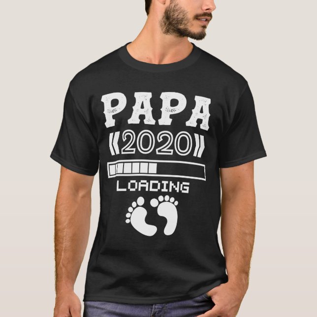 Camiseta Dad loading 2020 pregnancy expectant father (Frente)