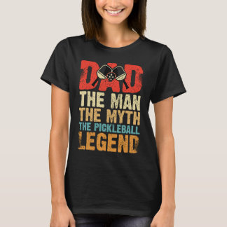 Camiseta Dad Man Myth The Pickleball Legend Father's Day  5