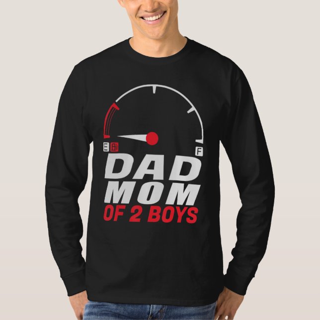 Camiseta Dad Mom of 2 Boys   from Son Father's Day Mothers  (Frente)
