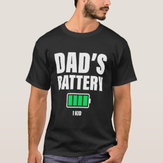Camiseta Dad Of 1 Low Battery Dadâ€™S Father'S Day