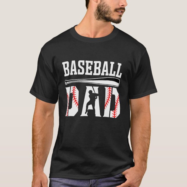 Camiseta Dad Of Ballers Softball Baseball Player Dad Father (Frente)