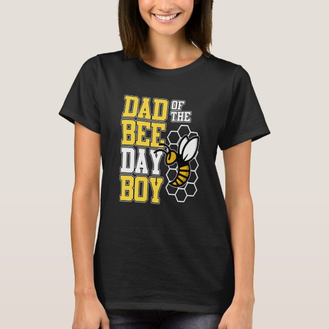 Camiseta Dad Of Bee Day Boy Honey Beekeeper Beekeeping Grap (Frente)