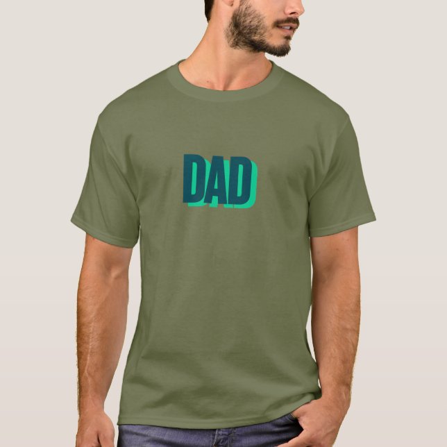 Camiseta Dad print Basic T-Shirt  (Frente)