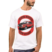 Camiseta Dad Rods Car Club Red Challenger
