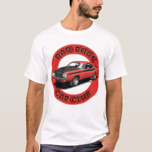 Camiseta Dad Rods Car Club Red Challenger