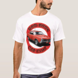 Camiseta Dad Rods Car Club Red Goat Car T-Shirt
