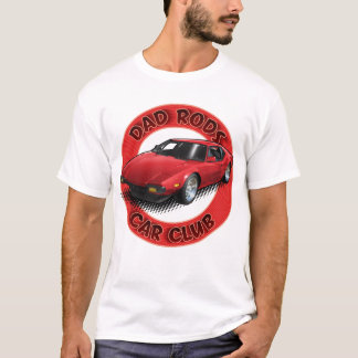 Camiseta Dad Rods Car Club Red Pantera Car T-Shirt
