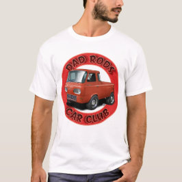 Camiseta Dad Rods Car Club Red Van Up Car T-Shirt