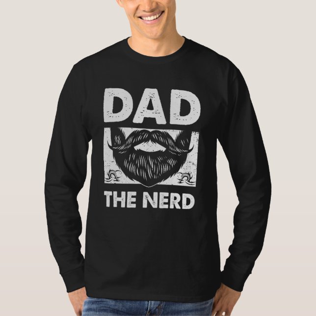 Camiseta Dad the Nerd Conservative Daddy Protective Father  (Frente)