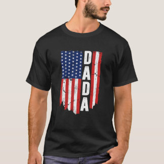 Camiseta Dada America Flag For Men Padre Day