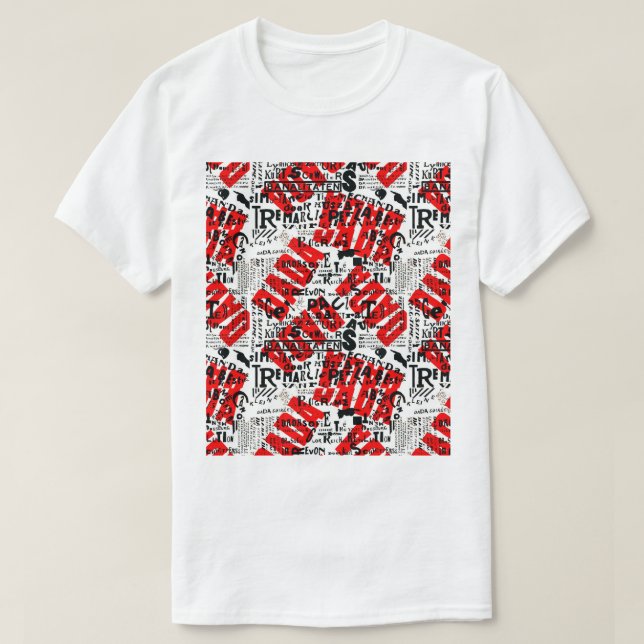 CAMISETA DADA ART POSTER POR THEO VAN DOESBURG (Frente do Design)