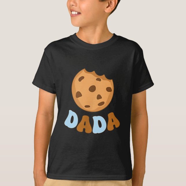 Camiseta Dada Cookies Milk Sweet One 1st Birthday Family Ma (Frente)
