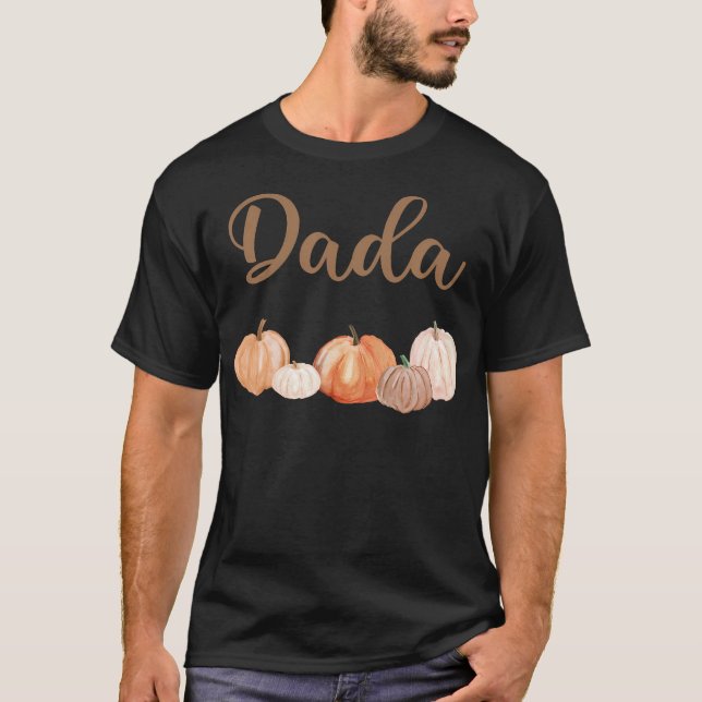 Camiseta Dada Da Pequena Abóbora Primeiro Aniversário De Ou (Frente)