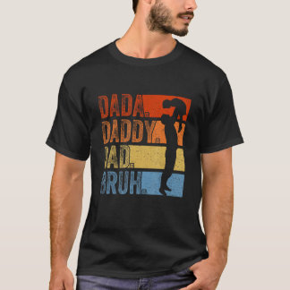 Camiseta Dada Daddy Dad Bruh Fathers Day Vintage Funny Fath