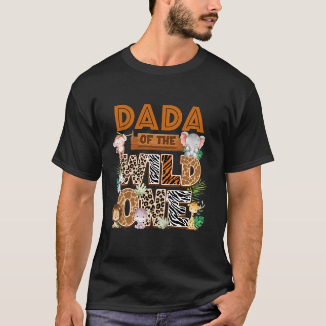 Camiseta Dada Das Mães Da Família Safari Wild One (Frente)