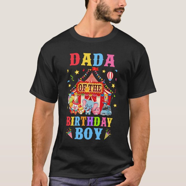 Camiseta Dada Do Aniversário Para O Tema Do Carnaval De Boy (Frente)