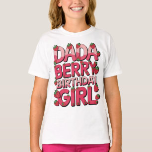 Camiseta DADA DO BRIY BIRTHDAY GIRL Party Strawberry